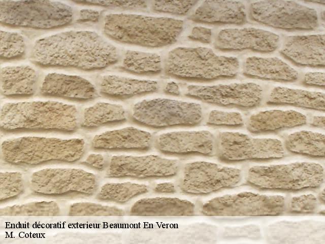 Enduit décoratif exterieur beaumont-en-veron-37420 M. Coteux