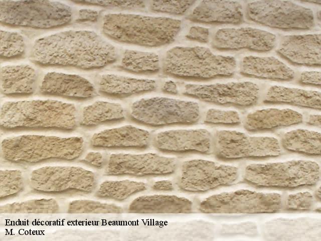 Enduit décoratif exterieur  beaumont-village-37460 M. Coteux