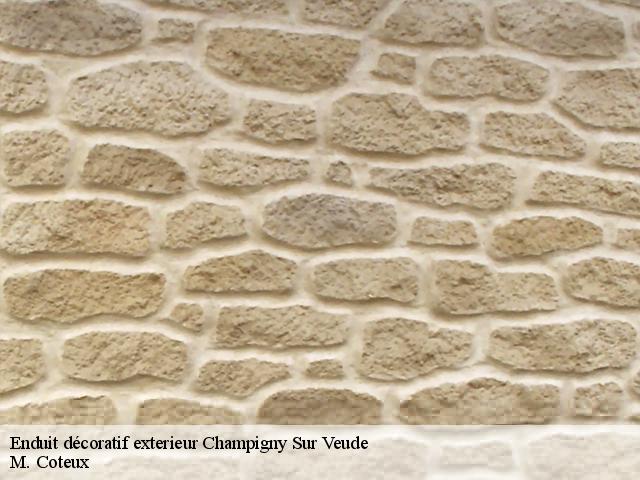 Enduit décoratif exterieur  champigny-sur-veude-37120 M. Coteux