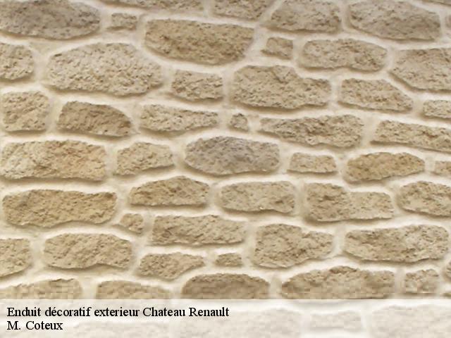Enduit décoratif exterieur chateau-renault-37110 M. Coteux