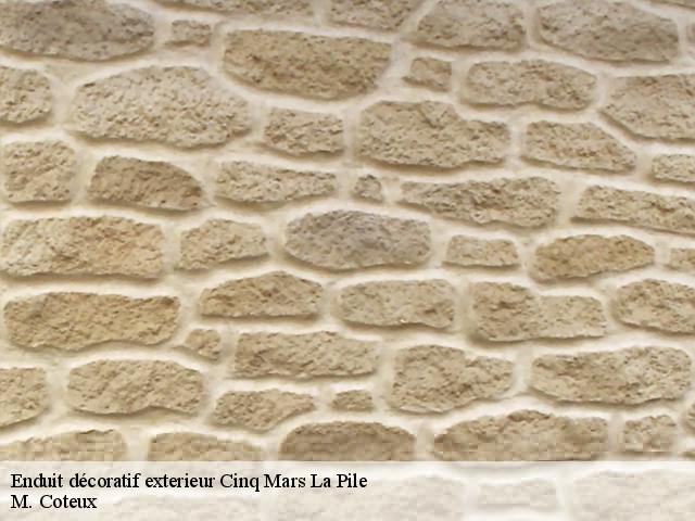 Enduit décoratif exterieur cinq-mars-la-pile-37130 M. Coteux