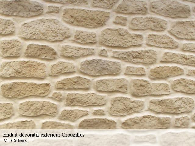Enduit décoratif exterieur  crouzilles-37220 M. Coteux