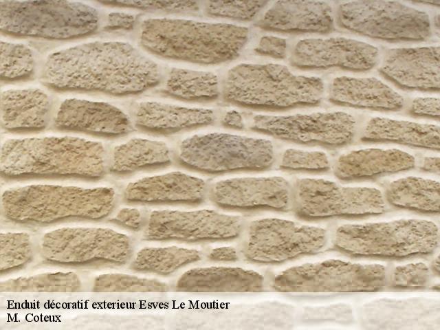 Enduit décoratif exterieur esves-le-moutier-37240 M. Coteux