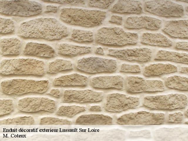 Enduit décoratif exterieur  lussault-sur-loire-37400 M. Coteux
