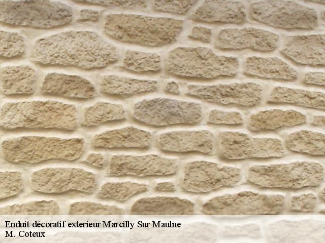 Enduit décoratif exterieur marcilly-sur-maulne-37330 M. Coteux
