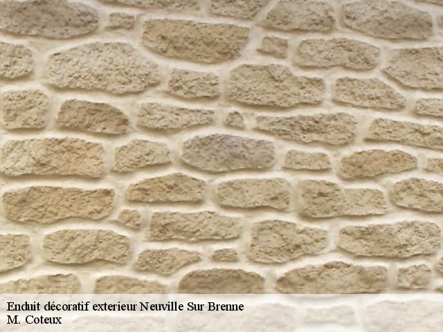 Enduit décoratif exterieur  neuville-sur-brenne-37110 M. Coteux