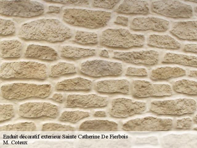 Enduit décoratif exterieur  sainte-catherine-de-fierbois-37800 M. Coteux