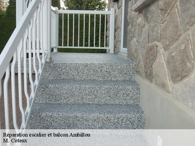 Réparation escalier et balcon  ambillou-37340 M. Coteux